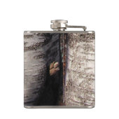 樺の木吠え声の~のフラスコ フラスク (裏面)