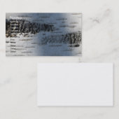 樺の木吠え声1291年 名刺 (正面/裏面)