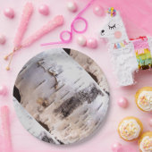 樺の木吠え声 ペーパープレート (パーティー)