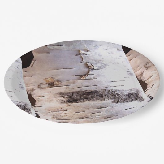 樺の木吠え声 ペーパープレート (アングル)