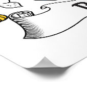 樺の木家紋 ポスター (角)