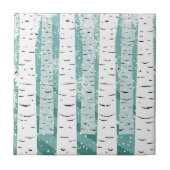 樺の木幹木 タイル (正面)