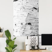 樺の木幹 ポスター (ホームオフィス)