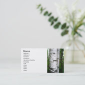 樺の木幹 名刺 (スタンド正面)