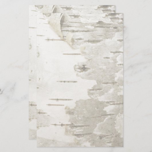 樺の木文房具、樺の木オフィス文房具 便箋 (正面/裏面)