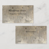 樺の木木プリントの名刺 名刺 (正面/裏面)