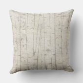 樺の木木リースのモノグラムの結婚式の装飾用クッション クッション (裏面)