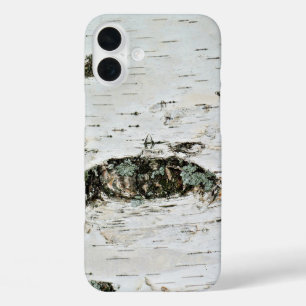 樺の木木材自然アウトドア素朴 カッコいい iPhone 16 PLUSケース