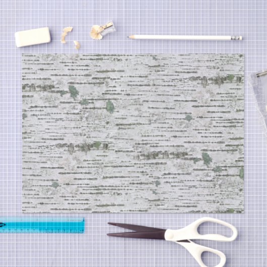 樺の木木目テクスチャ 薄葉紙 (クラフト)