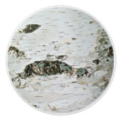 樺の木木素朴な引出しのノブ セラミックノブ (正面)