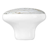 樺の木木素朴な引出しのノブ セラミックノブ (側面)