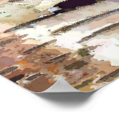 樺の木木 ポスター (角)