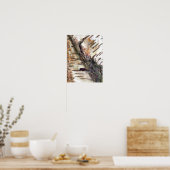 樺の木木 ポスター (キッチン)