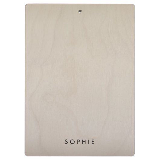 樺の木板 |軽い木目モダン クリップボード (裏面)