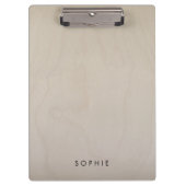 樺の木板 |軽い木目モダン クリップボード (正面)