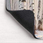 樺の木林 マウスパッド (コーナー)