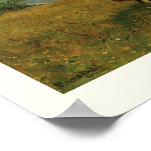 樺の木枝 ポスター (角)