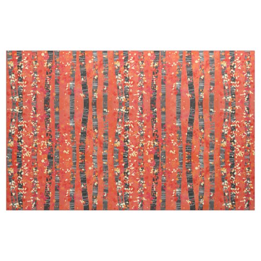 樺の木森林景観 ファブリック (ファットクウォーター)