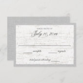 樺の木樹皮およびウッドランド応答カード 出欠カード (正面/裏面)