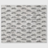 樺の木樹皮の質感誕生日 ラッピングペーパー (フラット)