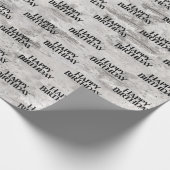 樺の木樹皮の質感誕生日 ラッピングペーパー (角)