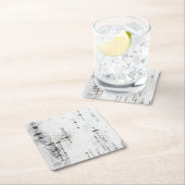 樺の木樹皮コースター スクエアペーパーコースター (インサイチュ)