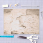 樺の木樹皮ツリーヴィンテージセピアウッド素朴ランド 薄葉紙 (クラフト)