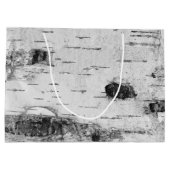 樺の木樹皮パターン大型抱き枕 ラージペーパーバッグ (裏面)