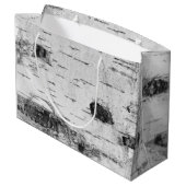 樺の木樹皮パターン大型抱き枕 ラージペーパーバッグ (裏面アングル)