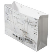 樺の木樹皮パターン抱き枕 ラージペーパーバッグ (正面アングル)