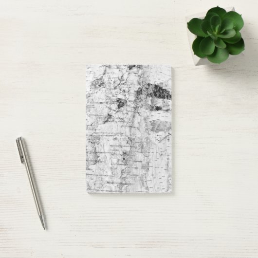 樺の木樹皮パターン注記 ポストイット (オフィス)