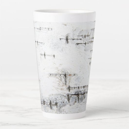 樺の木樹皮パターン カフェラテマグ (正面)