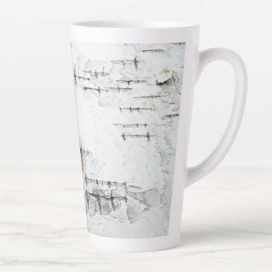 樺の木樹皮パターン カフェラテマグ (右)