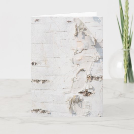 樺の木樹皮パターン カード (正面)