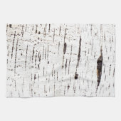 樺の木樹皮パターン キッチンタオル (横)