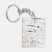 樺の木樹皮パターン キーホルダー (正面左)