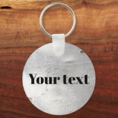 樺の木樹皮パターン キーホルダー (正面)