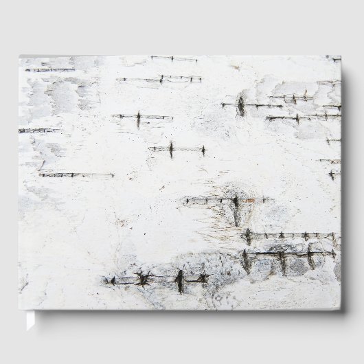 樺の木樹皮パターン ゲストブック (正面)