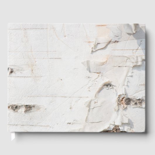 樺の木樹皮パターン ゲストブック (正面)