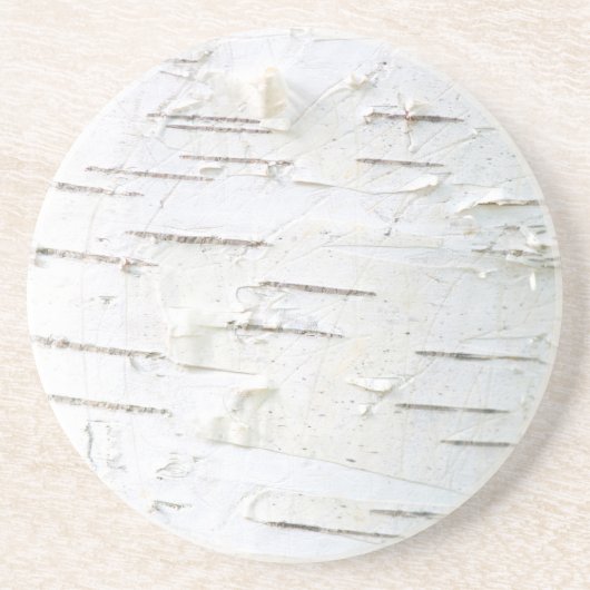 樺の木樹皮パターン コースター (正面)