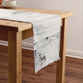 樺の木樹皮パターン ショートテーブルランナー (インサイチュ)