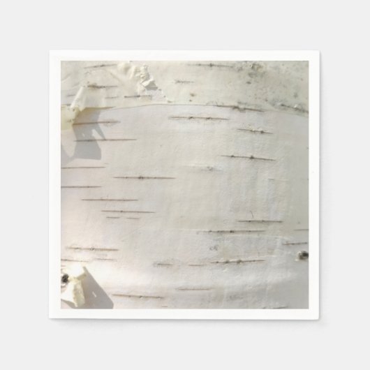 樺の木樹皮パターン スタンダードカクテルナプキン (正面)