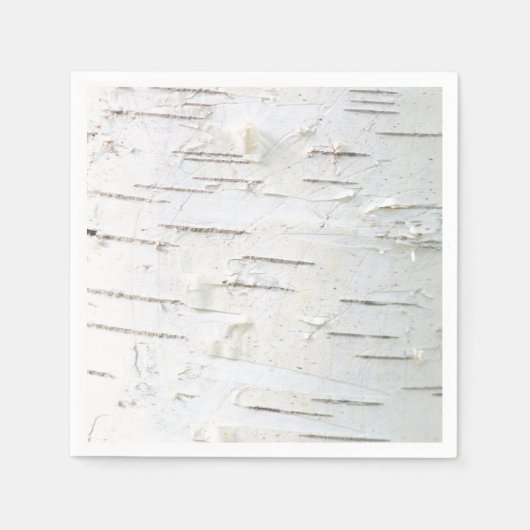 樺の木樹皮パターン スタンダードカクテルナプキン (正面)