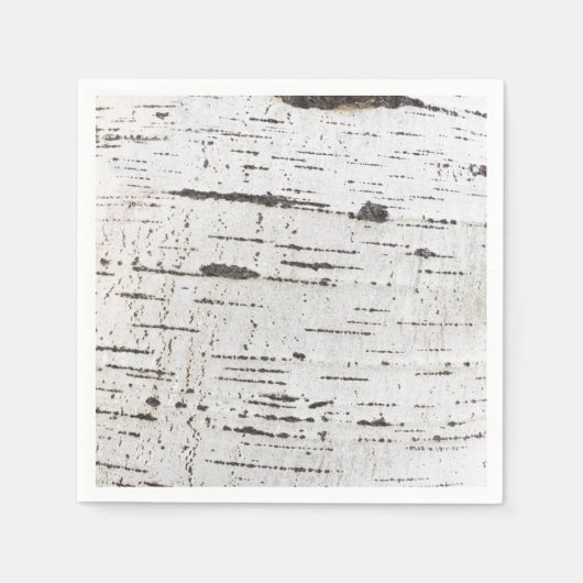 樺の木樹皮パターン スタンダードカクテルナプキン (正面)