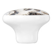 樺の木樹皮パターン セラミックノブ (側面)