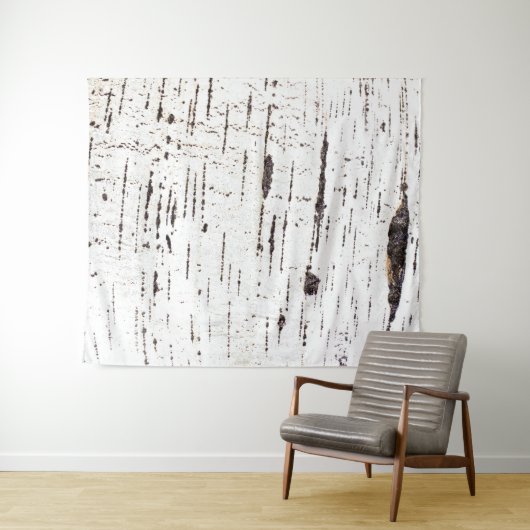 樺の木樹皮パターン タペストリー (インサイチュ(横))