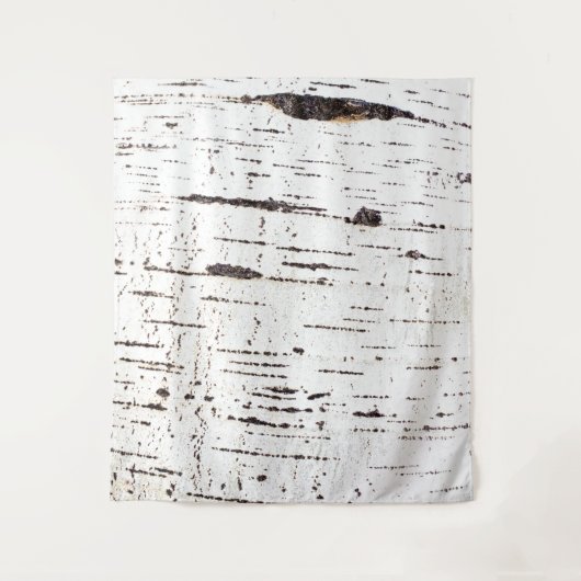 樺の木樹皮パターン タペストリー (正面)