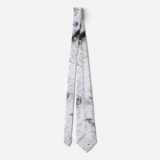 樺の木樹皮パターン ネクタイ (裏面)