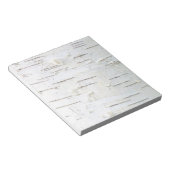 樺の木樹皮パターン ノートパッド (アングル)