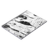 樺の木樹皮パターン ノートブック (左側)